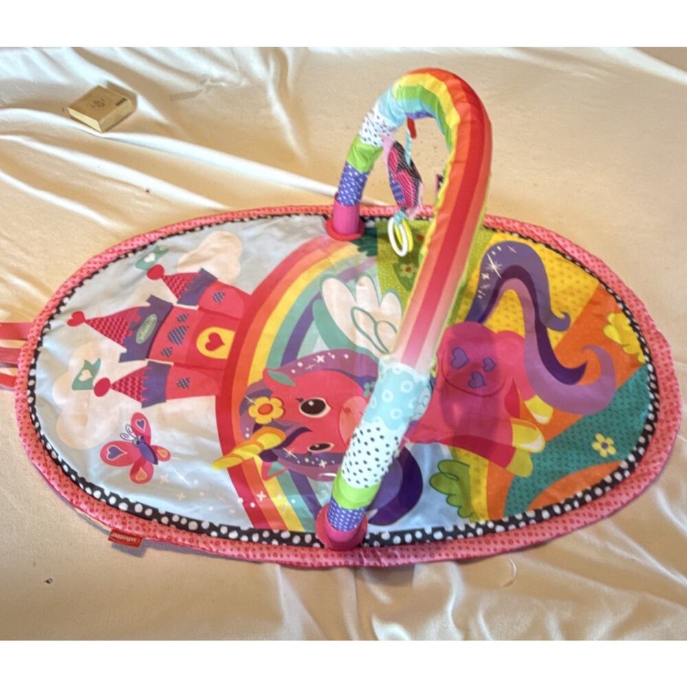 Infantino Unicorn Baby Playmat Gym Rainbow Arch and Toys great for travel